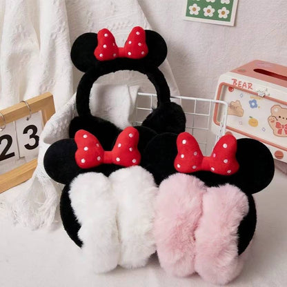 Grejači za uši Minnie Mouse sa mašnicom