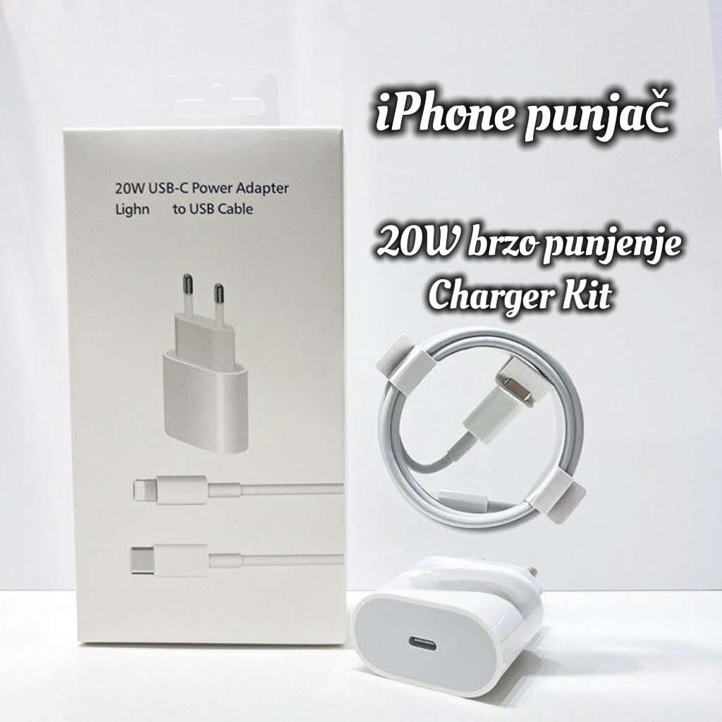 ⚡ iPhone 20W Brzi Punjač – Charger Kit ⚡