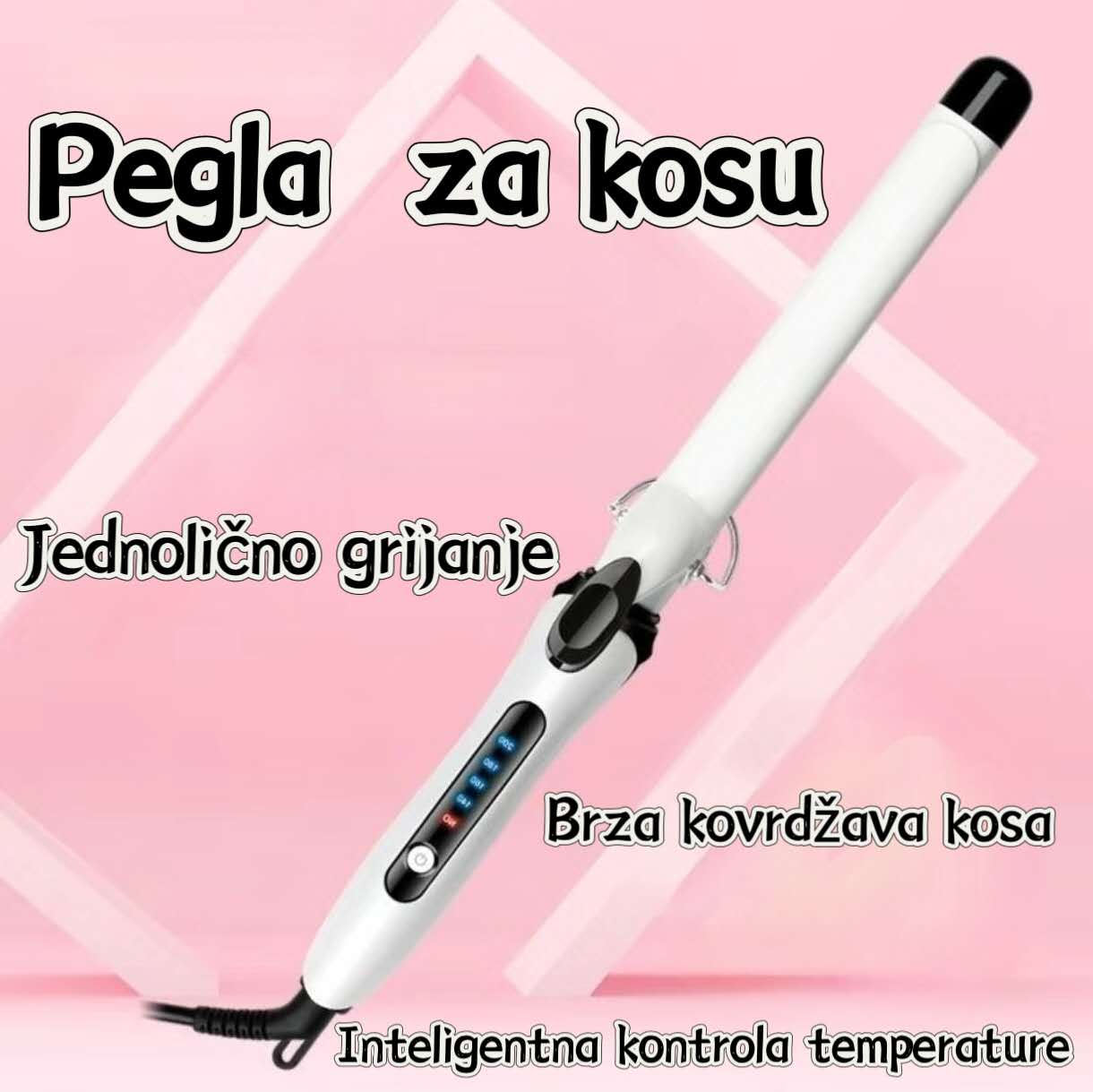 🌟 Profesionalni Curling Iron sa Digitalnim Prikazom 🌟